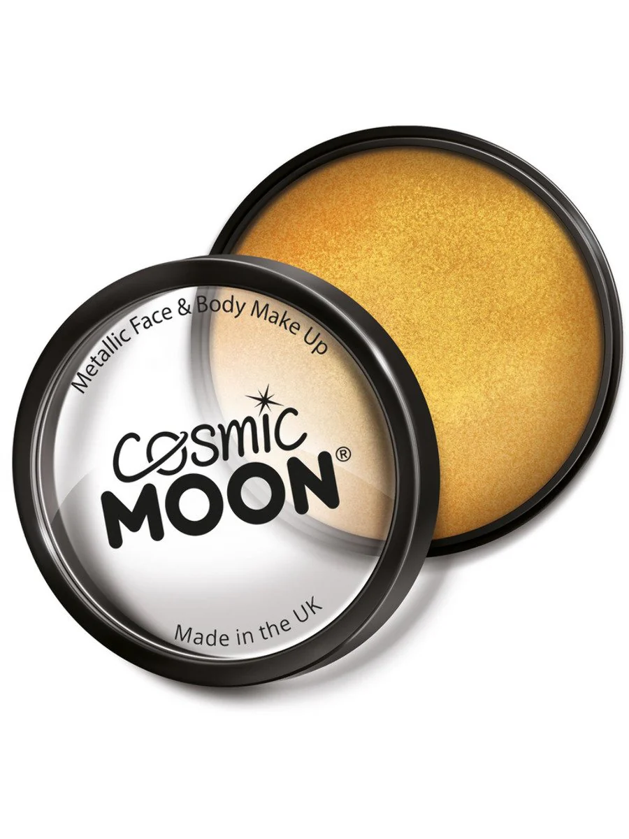 Cosmic Moon Metallic Pro Face Paint Cake Pots - Image 4
