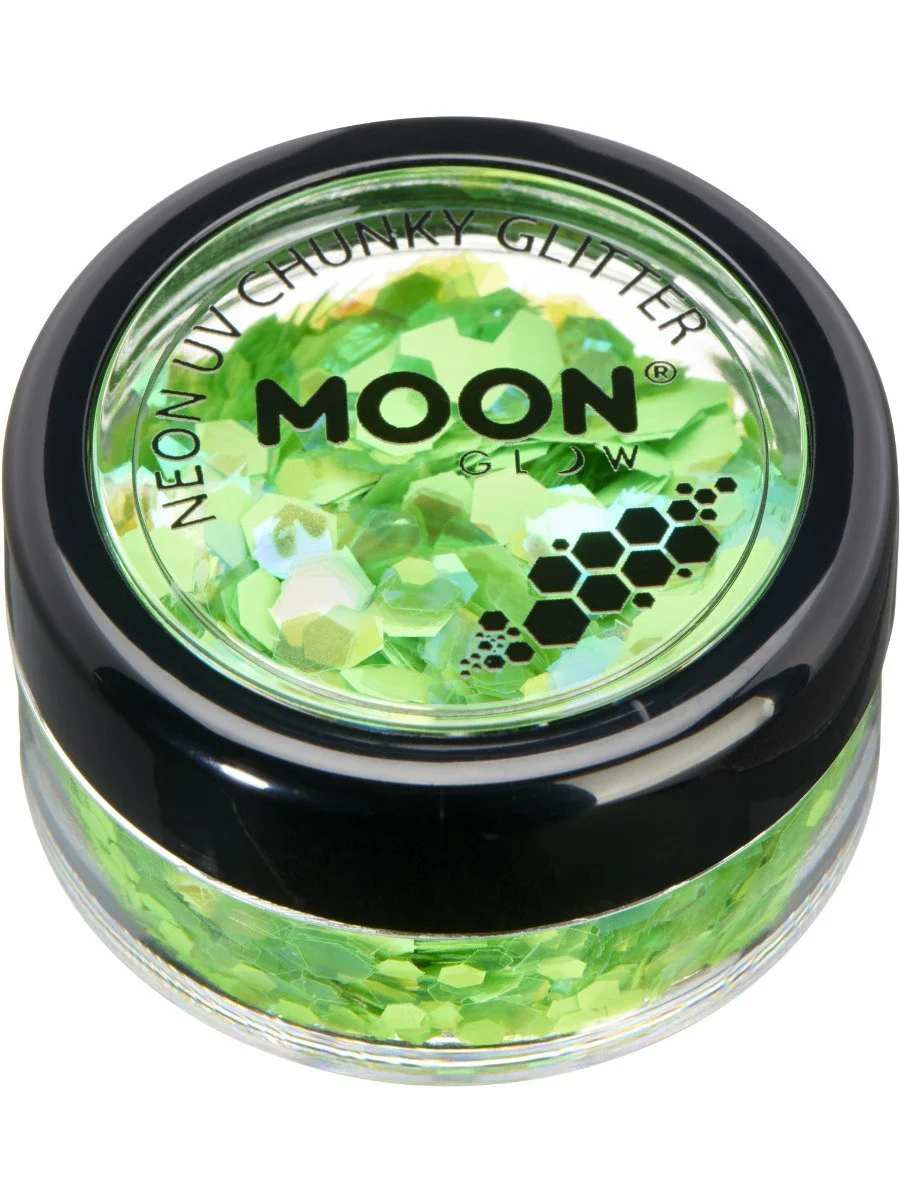 Moon Glow Neon UV Chunky Glitter - Image 4