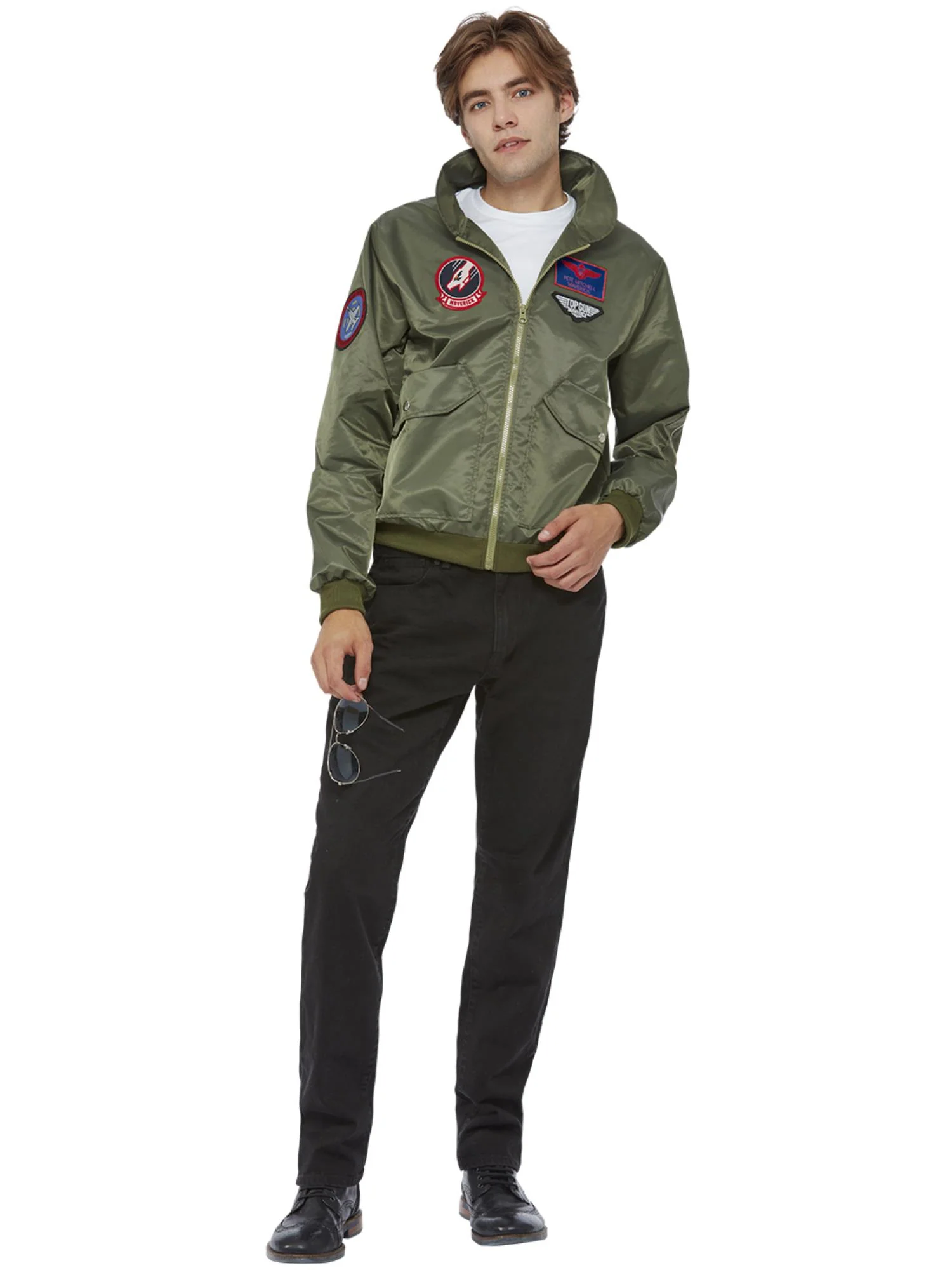 Top Gun Maverick Bomber Jacket, Green - Image 4